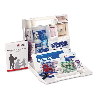 25 PERSON FIRST AID KIT PLASTIC CASE W/D